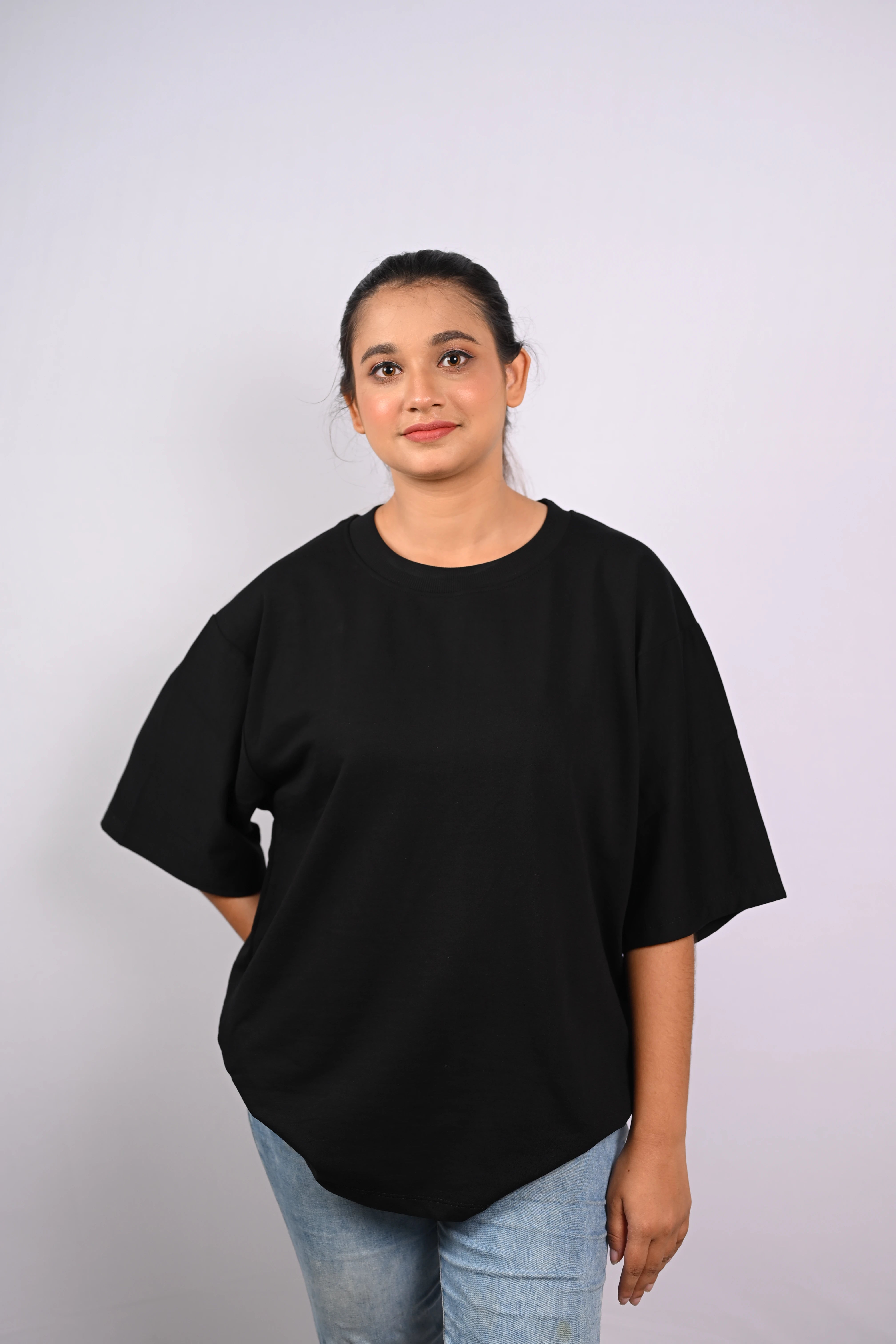 No Excuses Graphic Oversized T-Shirt Black